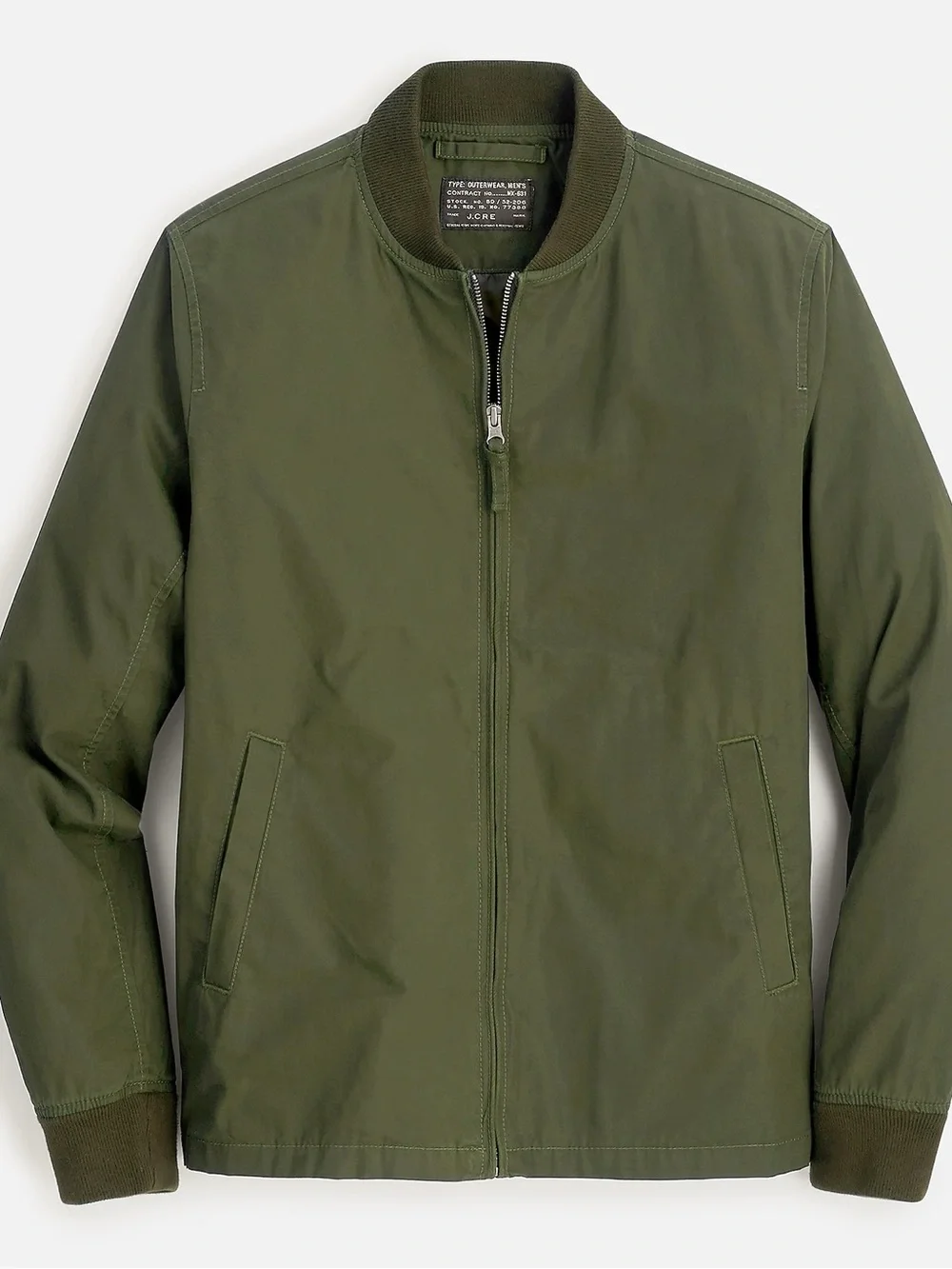 J. CREW Everyday Bomber Jacket GREEN Men’s Size XL New NWT